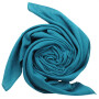 Cotton scarf fine & tightly woven - petrol - squared kerchief