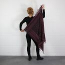 Palituch - Totenköpfe mit Säbel burgund - schwarz - Kufiya PLO Tuch