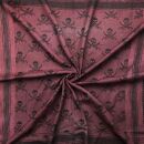 Palituch - Totenköpfe mit Säbel burgund - schwarz - Kufiya PLO Tuch