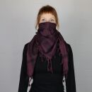 Palituch - Totenköpfe mit Säbel burgund - schwarz - Kufiya PLO Tuch