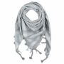 Kufiya - grey-light grey - white - Shemagh - Arafat scarf