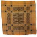Cotton Scarf - Kufiya pattern 1 yellow-orange - black -...