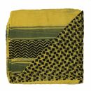 Cotton Scarf - Kufiya pattern 3 yellow - black - squared...