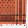 Palituch - Totenköpfe mit Knochen klein rot-orange - schwarz - Kufiya PLO Tuch