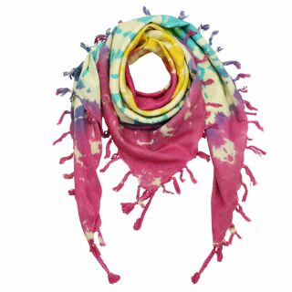 Palituch - bunt-batik-tiedye 02 - Unicorn Sun - Kufiya PLO Tuch