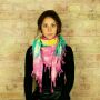 Kufiya - colourful-batik-tiedye 02 - Unicorn Sun - Shemagh - Arafat scarf