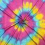 Palituch - bunt-batik-tiedye 03 - Rainbow Spiral - Kufiya PLO Tuch