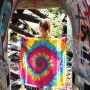 Palituch - bunt-batik-tiedye 03 - Rainbow Spiral - Kufiya PLO Tuch