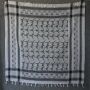 Kufiya - Martial Arts white-black - Shemagh - Arafat scarf