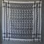 Kufiya - Martial Arts white-black - Shemagh - Arafat scarf