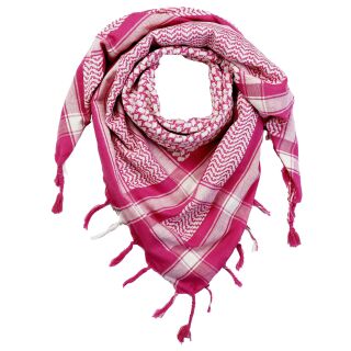 Kufiya - pink - white - Shemagh - Arafat scarf