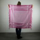 Kufiya - pink - white - Shemagh - Arafat scarf