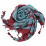 Kufiya - red-bordeaux - turquoise - Shemagh - Arafat scarf