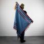 Kufiya - red-bordeaux - turquoise - Shemagh - Arafat scarf