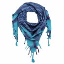 Kufiya - turquoise - purple - Shemagh - Arafat scarf