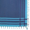 Kufiya - turquoise - purple - Shemagh - Arafat scarf