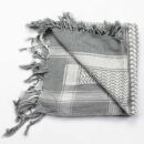 Kufiya - white - grey - Shemagh - Arafat scarf