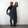 Kufiya - grey - black - Shemagh - Arafat scarf