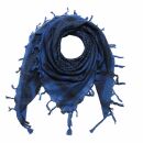 Kufiya - blue-dark blue - black - Shemagh - Arafat scarf