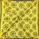 Palituch - Pentagramm gelb - schwarz - Kufiya PLO Tuch