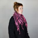 Kufiya - Pentagram pink - black - Shemagh - Arafat scarf