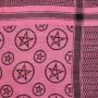 Kufiya - Pentagram pink - black - Shemagh - Arafat scarf