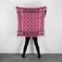 Kufiya - Pentagram pink - black - Shemagh - Arafat scarf