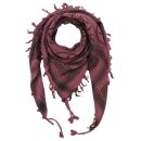 Kufiya - Pentagram red-bordeaux - black - Shemagh - Arafat scarf