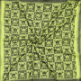 Kufiya - Skulls chequered green-bright green - black - Shemagh - Arafat scarf