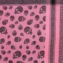Kufiya - Skulls small pink - black - Shemagh - Arafat scarf