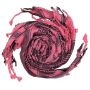Kufiya - Skulls small pink - black - Shemagh - Arafat scarf