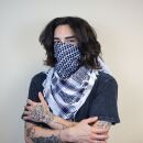 Palituch weiß blau-navy Kufiya PLO Tuch