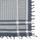 Kufiya grey-blue dark white Shemagh Arafat scarf