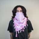 Palituch rosa weiß Kufiya PLO Tuch