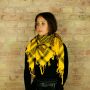 Kufiya - yellow - black - Shemagh - Arafat scarf