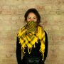 Kufiya - yellow - black - Shemagh - Arafat scarf