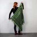 Kufiya - green - black 03 - Shemagh - Arafat scarf