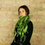 Kufiya - green - black 03 - Shemagh - Arafat scarf