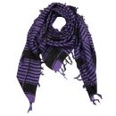 Kufiya style scarf - purple - black - Shemagh - Arafat scarf