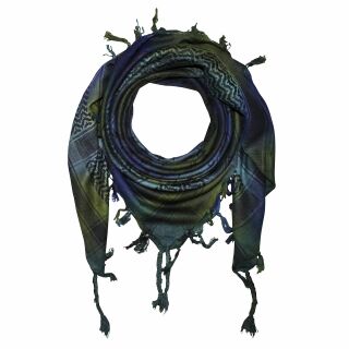 Kufiya - Stars Tie dye-Batik-multicolored - black 02 - Shemagh - Arafat scarf