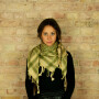 Kufiya - beige - green-olive green - Shemagh - Arafat scarf