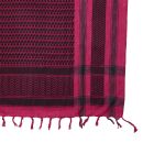 Kufiya - magenta pink - black - Shemagh - Arafat scarf