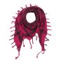 Kufiya - magenta pink - black - Shemagh - Arafat scarf