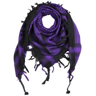 Kufiya - black - dark-dark purple - Shemagh - Arafat scarf