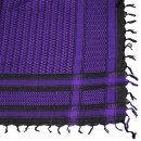 Kufiya - black - dark-dark purple - Shemagh - Arafat scarf