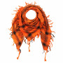 Kufiya - Skulls with sabre orange - black - Shemagh - Arafat scarf