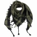 Kufiya - black - green-khaki - Shemagh - Arafat scarf