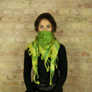 Kufiya - yellow - green-turquoise - Shemagh - Arafat scarf