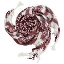 Kufiya - white - rot-bordeaux - Shemagh - Arafat scarf