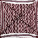 Kufiya - white - rot-bordeaux - Shemagh - Arafat scarf